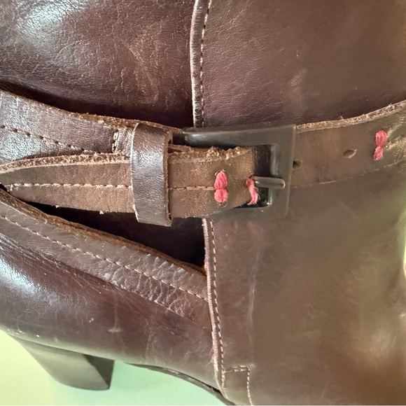 Brown Leather Ankle Boots - Picture 2 of 6